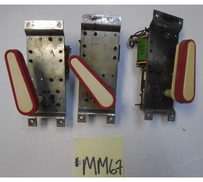 MR. & MRS. PACMAN Pinball Machine Game FLIPPER ASSEMBLY LOT MM67